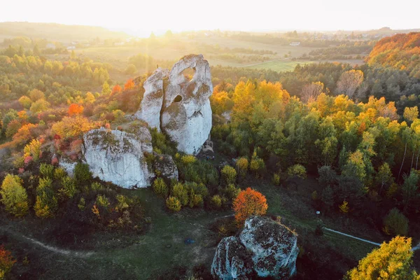 Unieke Okiennik steen in Polen — Stockfoto