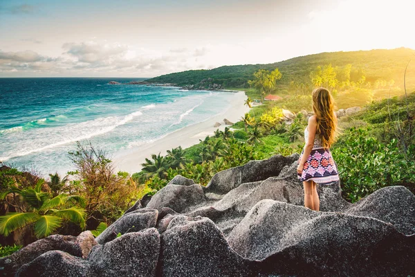 Amazing viewpoint on Seychelles — Stock Photo, Image