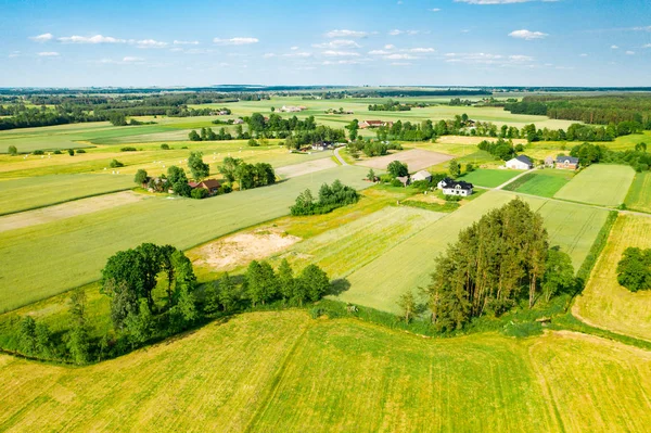 Svěží zelená Polská krajina — Stock fotografie