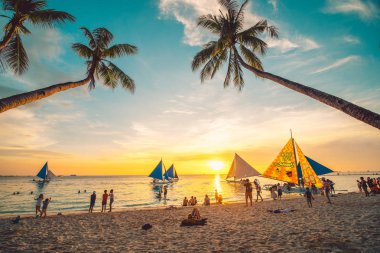 Boracay'da destansı gün batımı, Filipinler