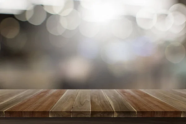 Empty Top Wooden Table Wood Floor Brown Color Texture White — Stock Photo, Image