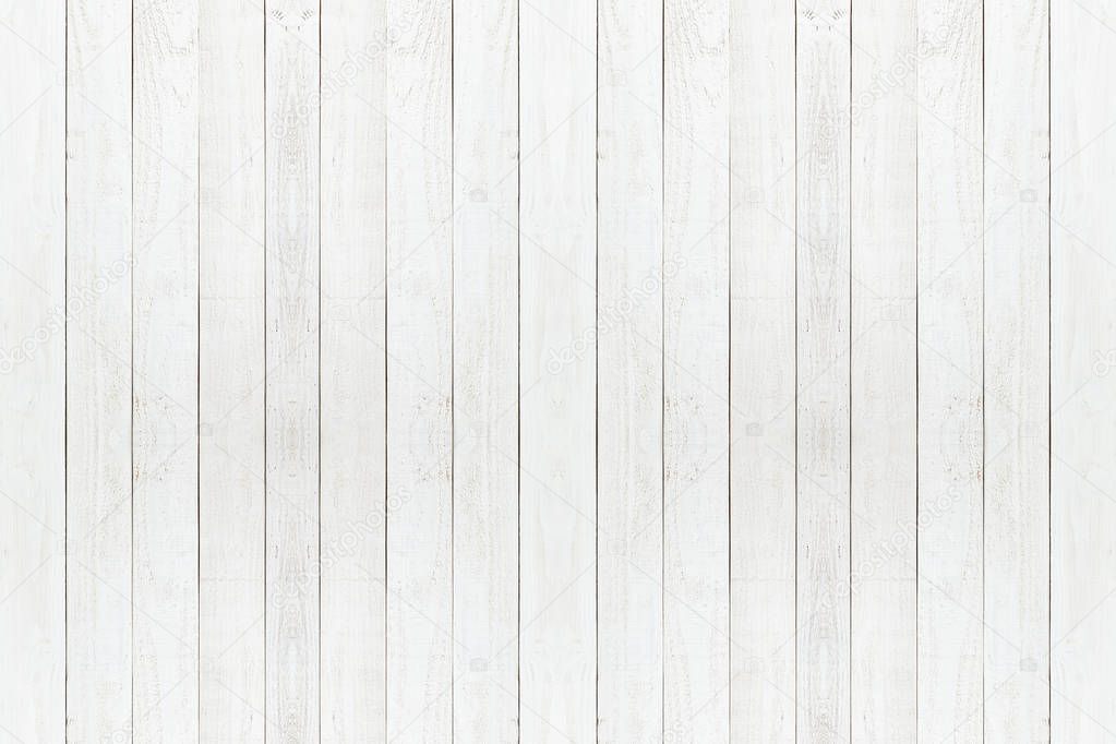 white natural wood wall texture and background,Empty surface white wooden for design