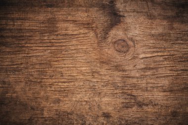 Eski grunge koyu desenli ahşap arka plan, eski kahverengi ahşap dokunun yüzeyi