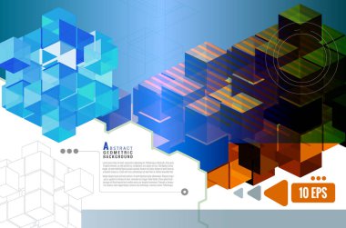 Alan Bg ile geometrik grafik şablon düzeni
