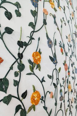 Büyük Sheik Zayed Camisi Abu Dabi arka plan süslü duvarları