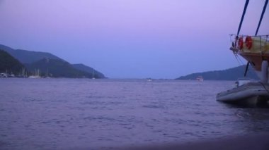 Türkiye: akşam şehrin manzaralarını ve deniz