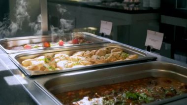 catering iş adamlarının açık büfe gıda şirket olay sırasında almak.