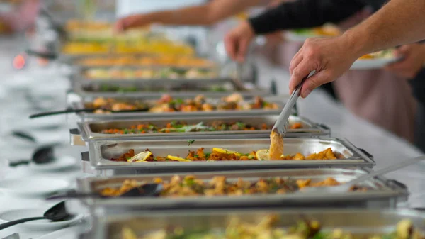 Cocina Gastronomía Buffet Cena Comedor Comida Comida Celebración Fiesta Concepto —  Fotos de Stock