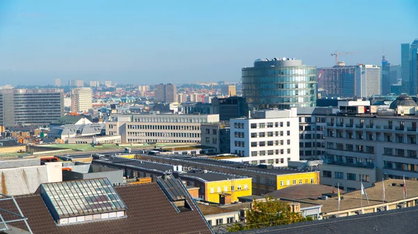 Bryssel vacker utsikt över staden — Stockfoto