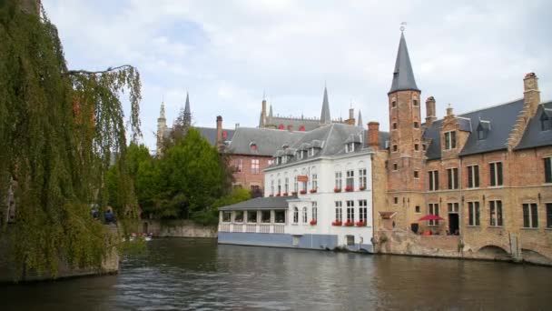 Belgio Bruges vista della città — Video Stock