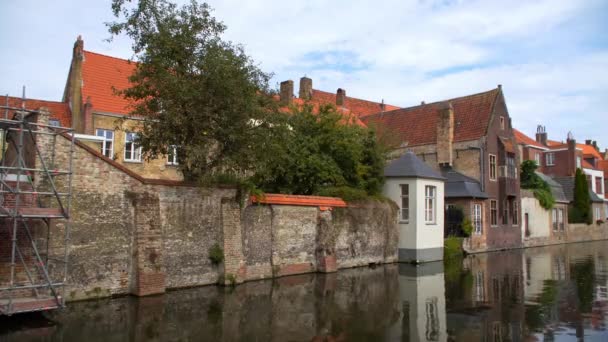 Bélgica Bruges vista para a cidade — Vídeo de Stock