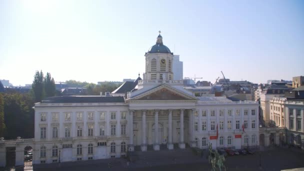 Belgium Brussels city views by day — Stock Video