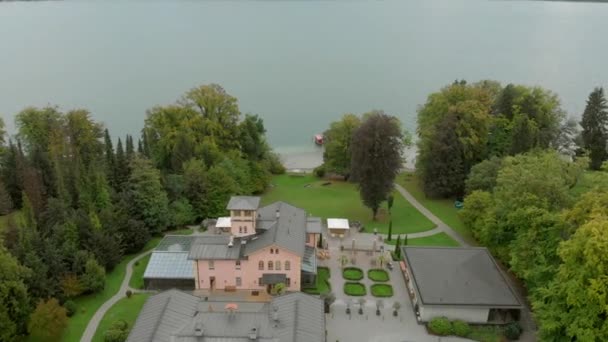 Am Starnberger See in Bayern aus der Luft — Stockvideo