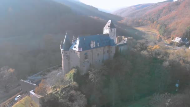 Alemania viejo castillo desde el aire — Vídeos de Stock