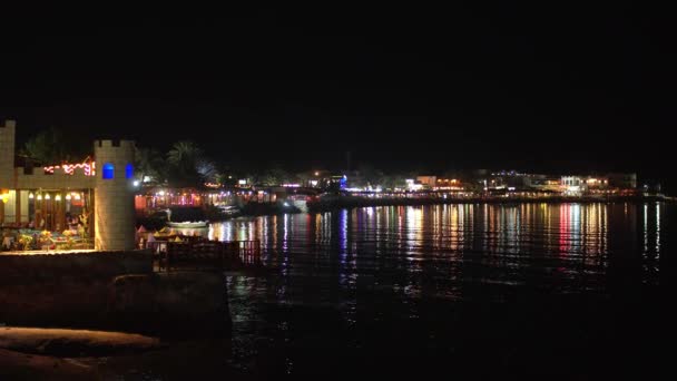 埃及达哈布夜景 — 图库视频影像