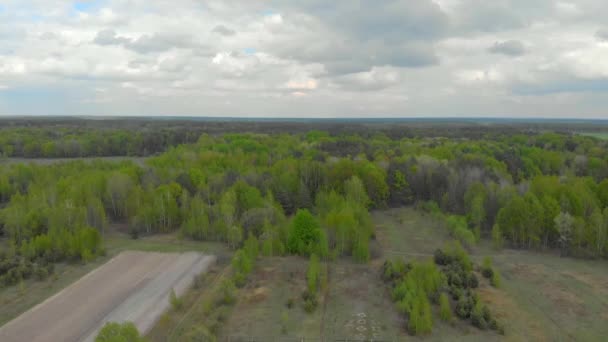 forêts et champs de la Biélorussie photographie aérienne 