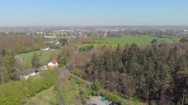 Almanya'daki orman ve köylerin havadan fotoğrafçekimi