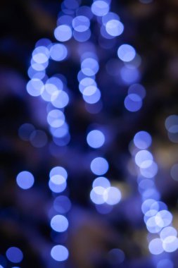 Mavi ışıklar bokeh