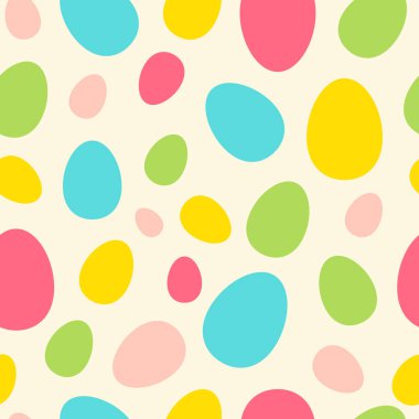 Renkli farklı boy yumurta vektör sorunsuz