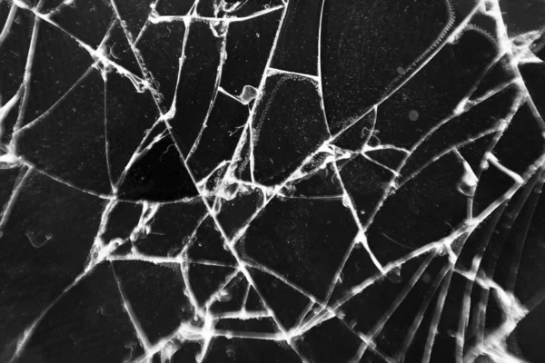 Gebroken Glas Textuur Abstract Van Gebarsten Telefoon Scherm Smartphone Gebroken — Stockfoto