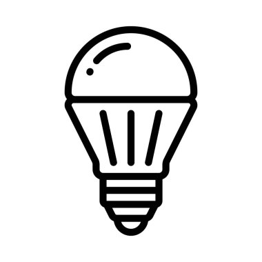 ampul simgesi, vektör illüstrasyonu