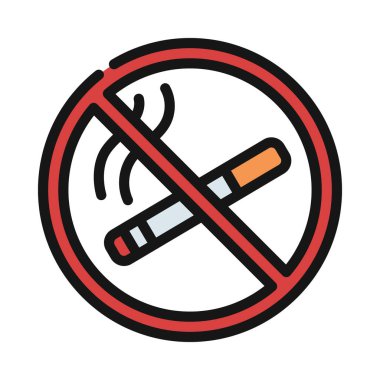 Smoking Web simgesi vektör çizimi yok