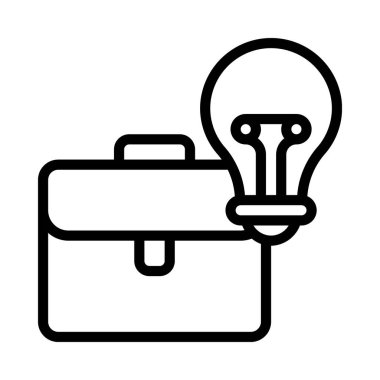 İş Fikirleri web simgesi vektör illüstrasyonu