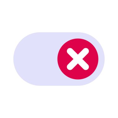 Kaydırıcı Düğmesi Kapatma Web simgesi vektör çizimi