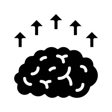 Zihinsel Kapasite Web ikon vektör resimlemesini Artır
