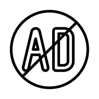 Engelleyici ağ simgesi vektör illüstrasyonu