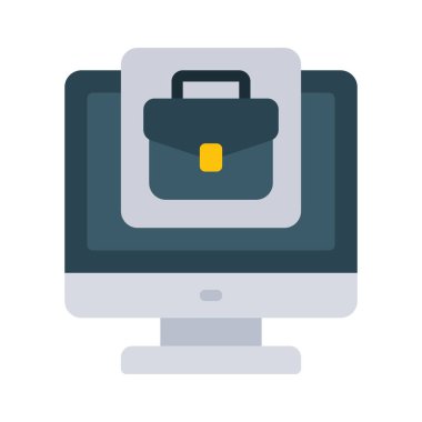 Business App web simgesi vektör çizimi