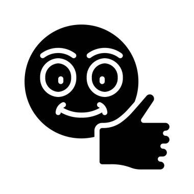 Müşteri memnuniyetinin vektör çizimi modern simge      