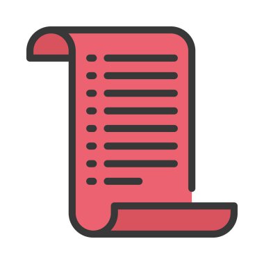 Noel Listesi Web simgesi vektör illüstrasyonu