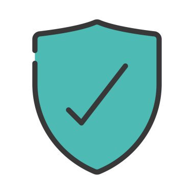 Kalkan basit kutsal kişilerin resmi, vektör çizim