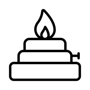 Taşınabilir Yazıcı Web simgesi vektör illüstrasyonu