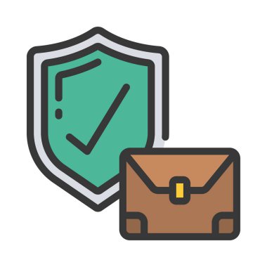 İş Koruma Ağı vektör illüstrasyonuName