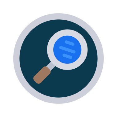 Büyütme cam simgesi vektör illüstrasyonu 