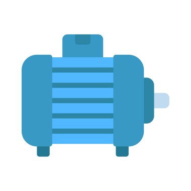 Enerji Jeneratörü web simgesi, vektör illüstrasyonu                     