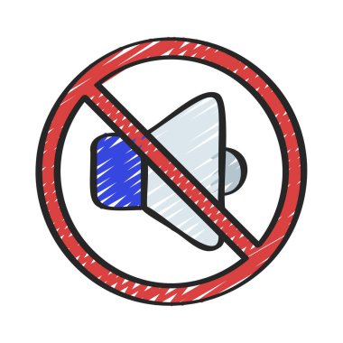 Yüksek Ses Yok Web simgesi vektör illüstrasyonuName