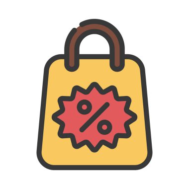 İndirim Torbası Web simgesi vektör illüstrasyonuName