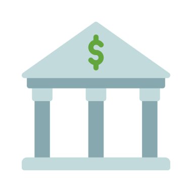 Banka oluşturma vektör simgesi, illüstrasyon 