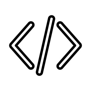 Kodlama Okları web simgesi vektör çizimi