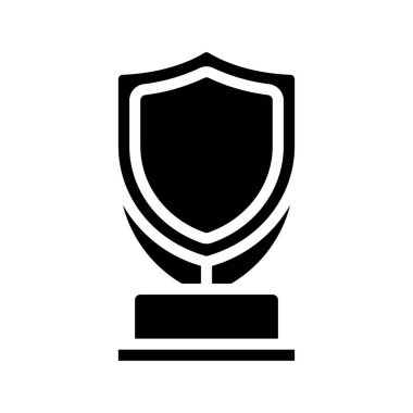 Ödül kalkanı basit simge, vektör illüstrasyonu