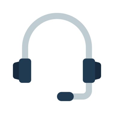 Beyaz arkaplanda Müşteri Destek Kulaklığı simgesi