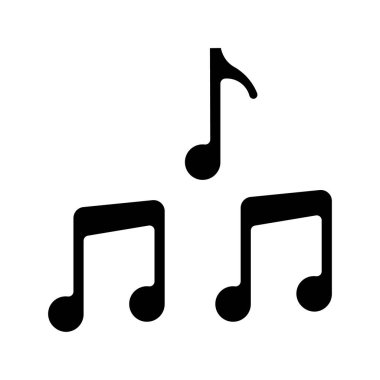 Müzik Notaları Web simgesi vektör illüstrasyonuName