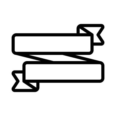 Zig Zag Kurdele ikonu vektör illüstrasyonu 