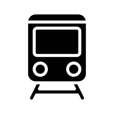 düz kutsal kişilerin resmi, vektör çizim tren 