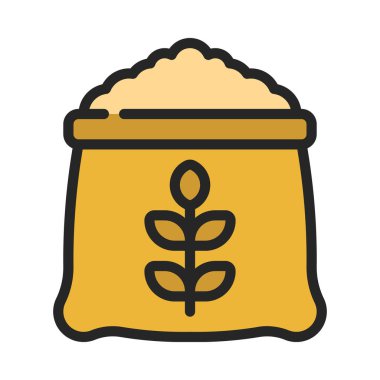 Un Torbası simgesi, vektör illüstrasyonu basit tasarım