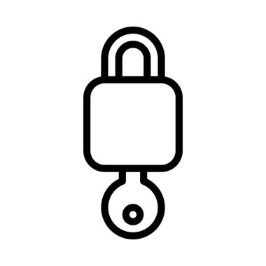 Anahtar Kilitlensin web simgesi vektör çizimi