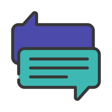 ileti simgesi, vektör illüstrasyonu 